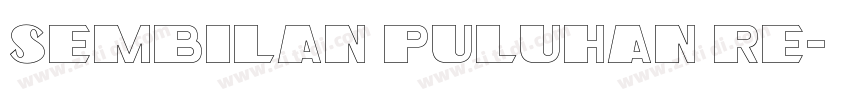 Sembilan Puluhan Re字体转换